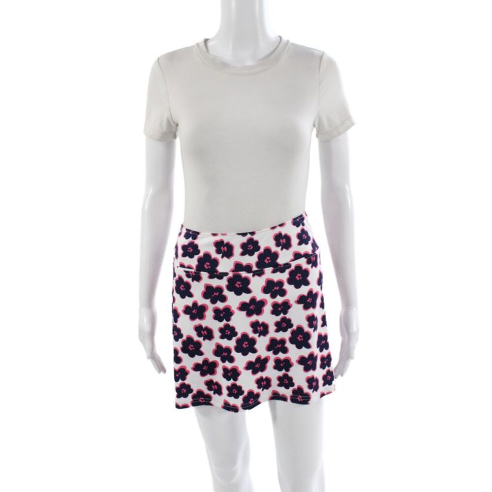 Golftini Womens Athletic Floral Multicolor Skort Short Polyester Size XS